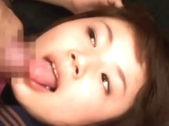 Japanese schoolgirls fuck and cum facial