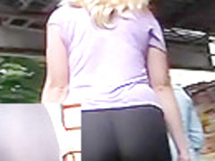 Large chunky ass in hot leggings