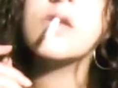 sandy age 18 learn to smoke on web cam part 2