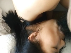 Asian young 18homegirl sexy babe socking my cock