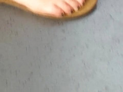 nice feet in train