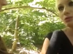 Outdoor public caught interracial sex in the woods