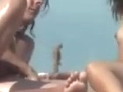 Nude Beach - Tiny Tits with Fat Pussy on Voyeur Camera