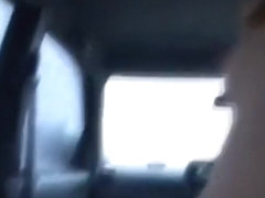 Lustful pair have sexy sex in their car.