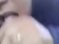 Quick nice blowjob in a public bus