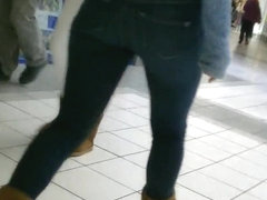 Candid teen in tight jeans 2