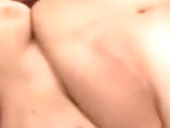 Shaved BBW with big boobs rides hard cock