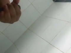 Guy decides to have fun before taking a shower