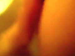 Ponytailed brunette latina pov blowjob and doggystyle sex with a facial cumshot in the bathroom