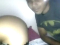 Latina gets her pussy eaten out and blows her bf's cock on the bed