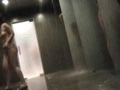 Spycam in shower filming only horny female bodies