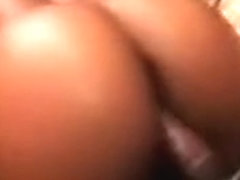 Pregnant ebony babe gets banged by a big white cock