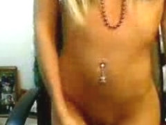 Hot blonde naked in webcam porno
