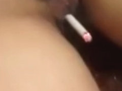 Puffs Smoke using Vagina