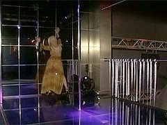 Blonde honey dances in stripper video