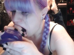 Ruined Makeup Messy Spitty Dildo Deepthroat Gagging