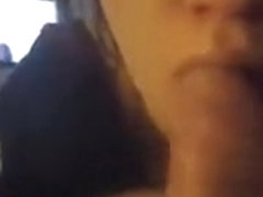 Sloppy Blowjob with cumshot in tongue - POV