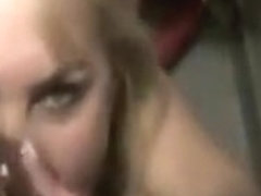 The bar slut is open for some cock in her slut mouth
