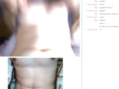 Hot girl shows her bosoms on webcam