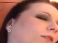 Chubby brunette milf enjoys awesome anal sex after giving head