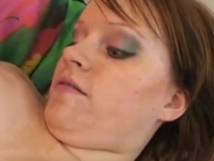Snazzy busty lady getting cock been blowed