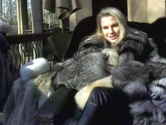 sexy fur coat