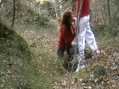 Wild Chick Sucks A Cock In The Woods