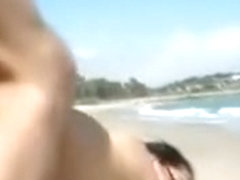 Brunette Fucked In Multiple Positions On Public Beach