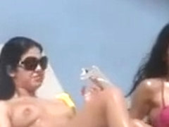 Topless Girl At The Beach