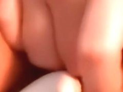 Showing my hairy wet fur pie closeup while playing with smooth sex toy