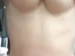 Cute Brunette show off pussy and ass on periscope