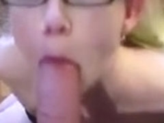 Perfect blowjob for a young couple deep