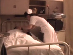 Japanese hardcore sex video with a pretty Asian nurse