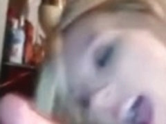 Blonde teen sucking dick and getting fucked