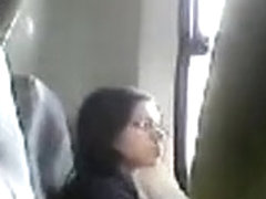 Perverted wanks in bus