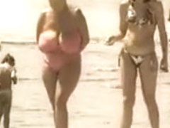 Retro big tits mix on Russian beach