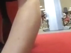 Blonde working out at the gym