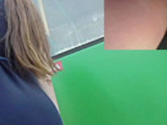 Slender hot girl upskirt video in the public transport