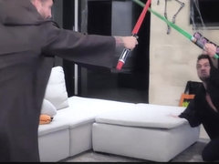 DaughterSwap - Hot Babes Stick Light Sabers In Each Others Pussies