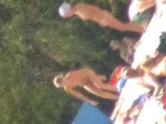 A delectable nude beach spy cam video