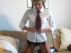 Sexy schoolgirl teasing 3