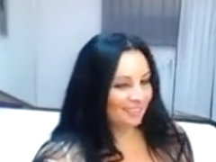 Cam girl video shows a bbw Arabian chick with big boobs