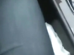 girl pee in car
