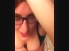 Busty Handcuffed Bitch Gets Face Fucked
