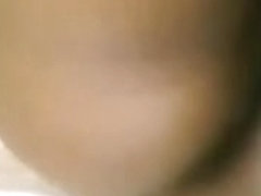 Cute ebony slut plays on a webcam