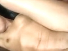 Gagging latina choked by white cock