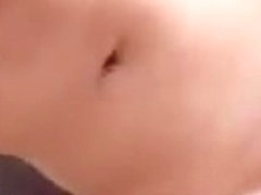 Slim brunette small tits pert nipples sucking riding cock