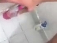 fat turkish teen sucks off two guys in toilet
