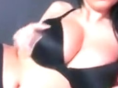 Busty Brunette On Cam Influencing And Proposition While Pla