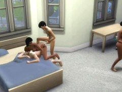 Sims 4 Bisexual family
